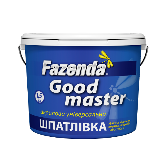 Шпаклівка акрилова універсальна "Good master" FAZENDA, біла